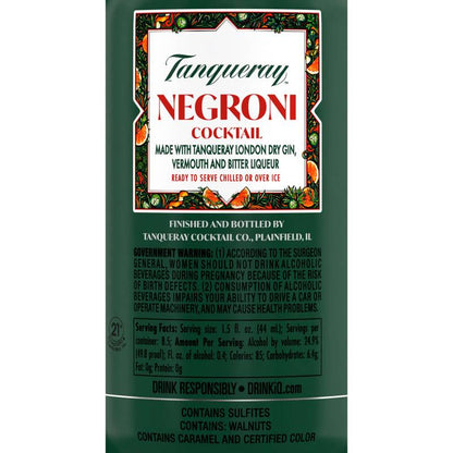 Tanqueray Negroni Cocktail 375ml (40 Proof)