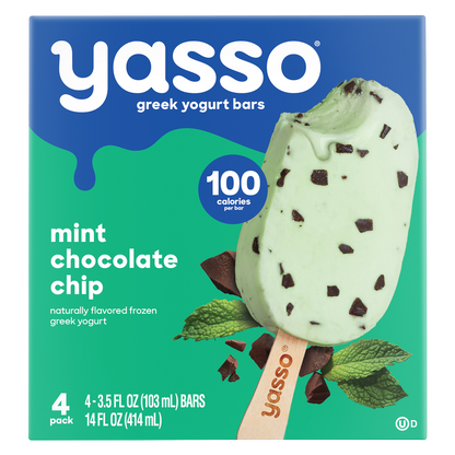 Yasso Greek Yogurt Mint Chip Bar 4ct