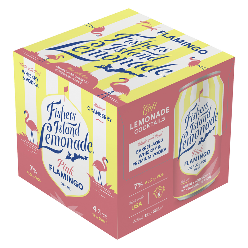 Fishers Island Lemonade Pink Flamingo 12oz 4pk 7% ABV