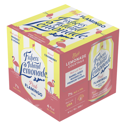 Fishers Island Lemonade Pink Flamingo 12oz 4pk 7% ABV