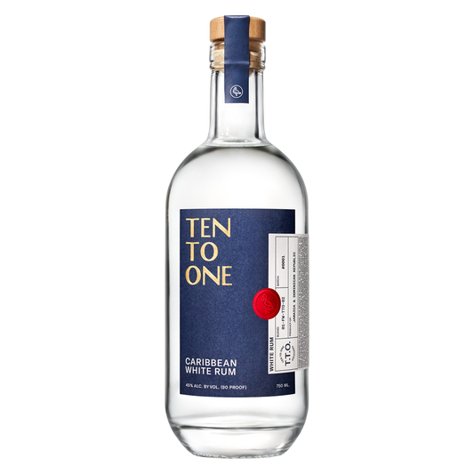 Ten To One Caribbean White Rum 750ml (90 Proof)