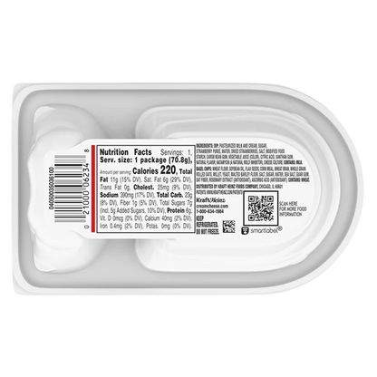 Philadelphia Strawberry Cream Cheese Dip and Bagel Chips - 2.5oz