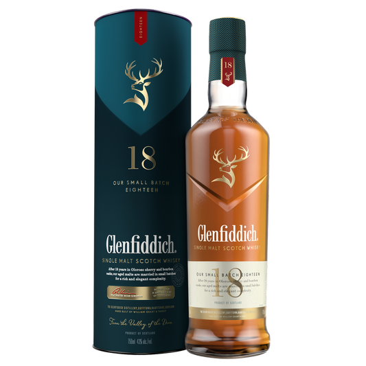 Glenfiddich 18 Year Old Single Malt Scotch Whisky  750 ml