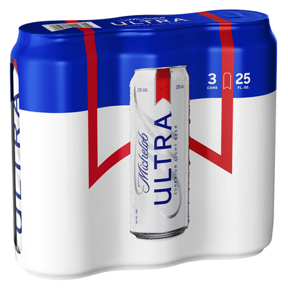 Michelob Ultra 3pk 25oz Can