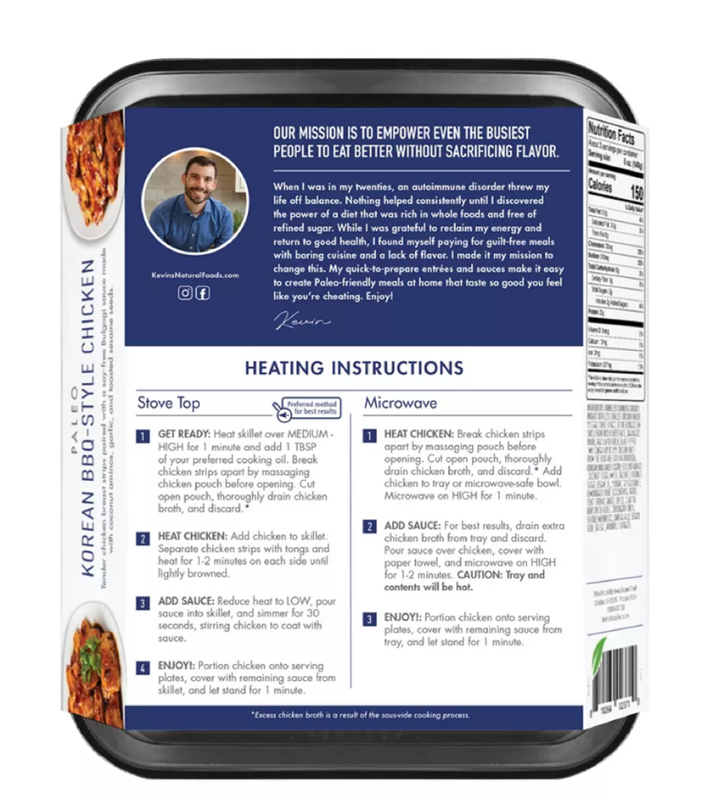 Kevin's Natural Foods Korean Style BBQ Chicken - 16oz