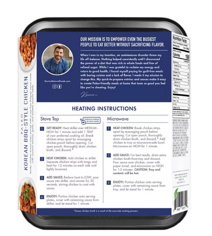 Kevin's Natural Foods Korean Style BBQ Chicken - 16oz