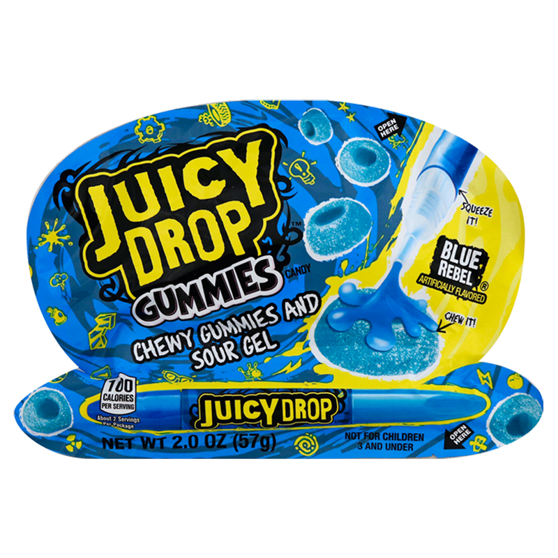 Juicy Drop Gummies Assorted Sweet Gummy Candy & Sour Gel Pen 1ct