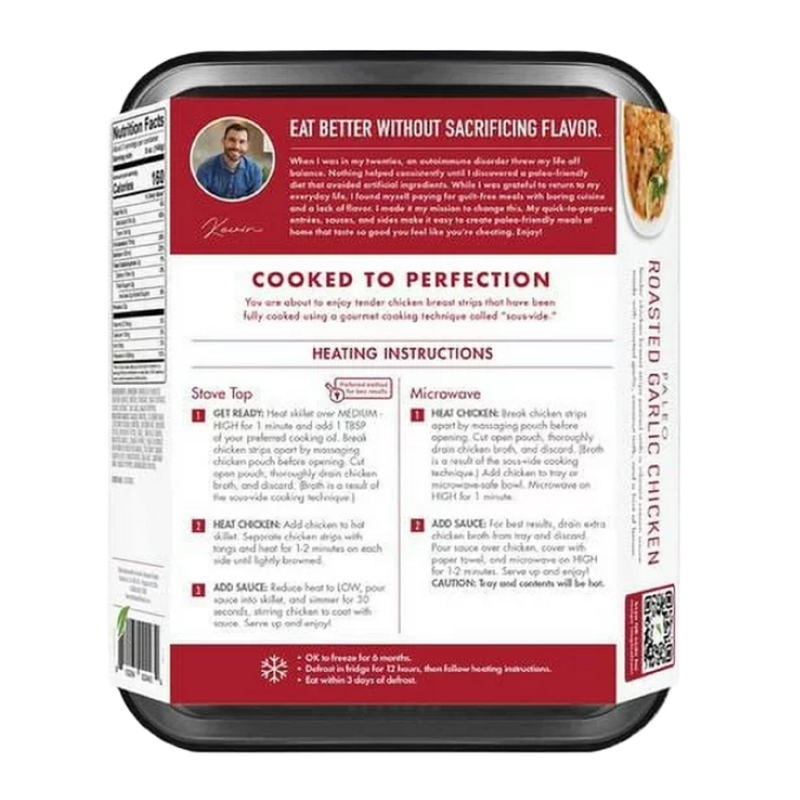 Kevin's Natural Foods Roasted Garlic Chicken - 16oz