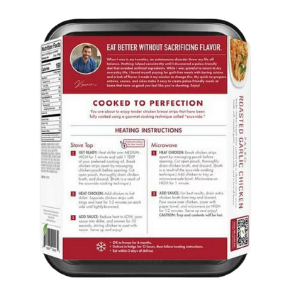 Kevin's Natural Foods Roasted Garlic Chicken - 16oz