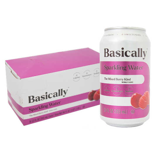 Basically Mixed Berry Sparkling Water - 8pk