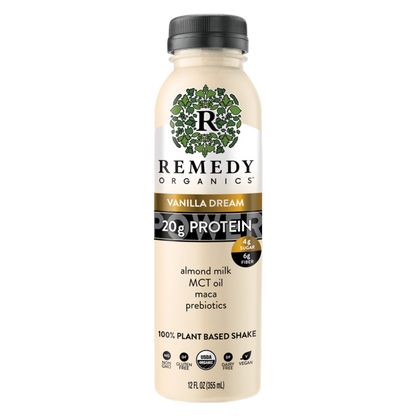 Remedy Organics Vanilla Dream Power Protein Shake 12oz Btl
