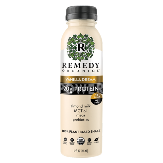 Remedy Organics Vanilla Dream Power Protein Shake 12oz Btl