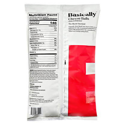 Basically Blazin' Hot Cheese Balls 8oz