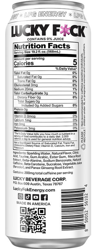 Lucky F*ck Tropical Thrill Energy Drink 19.02oz Can