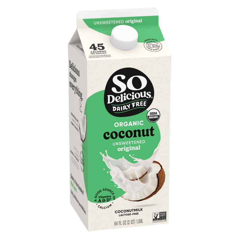 So Delicious Organic Unsweetened Coconut Milk 64oz
