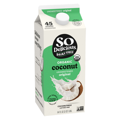 So Delicious Organic Unsweetened Coconut Milk 64oz