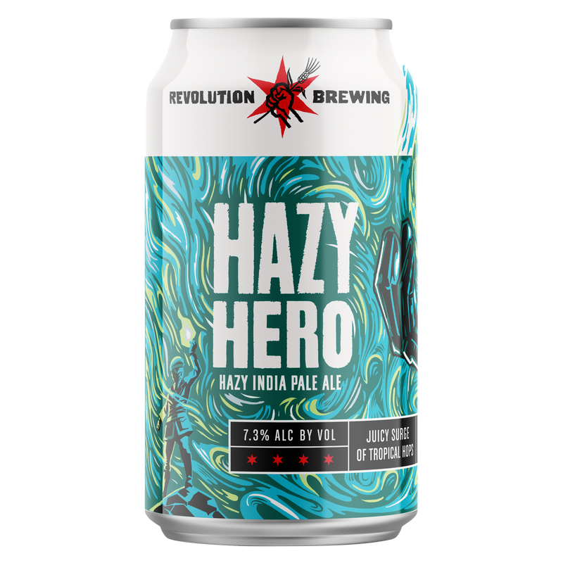Revolution Hazy Hero IPA 6pk 12oz Can 7.3% ABV