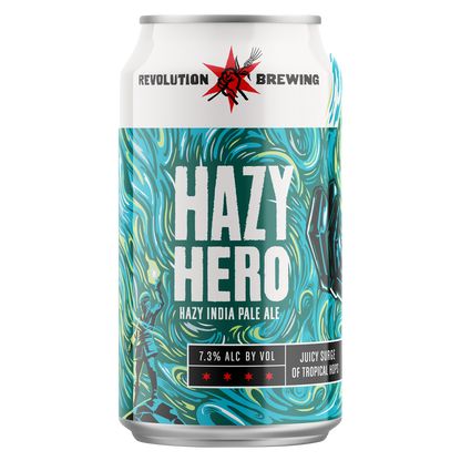 Revolution Hazy Hero IPA 6pk 12oz Can 7.3% ABV