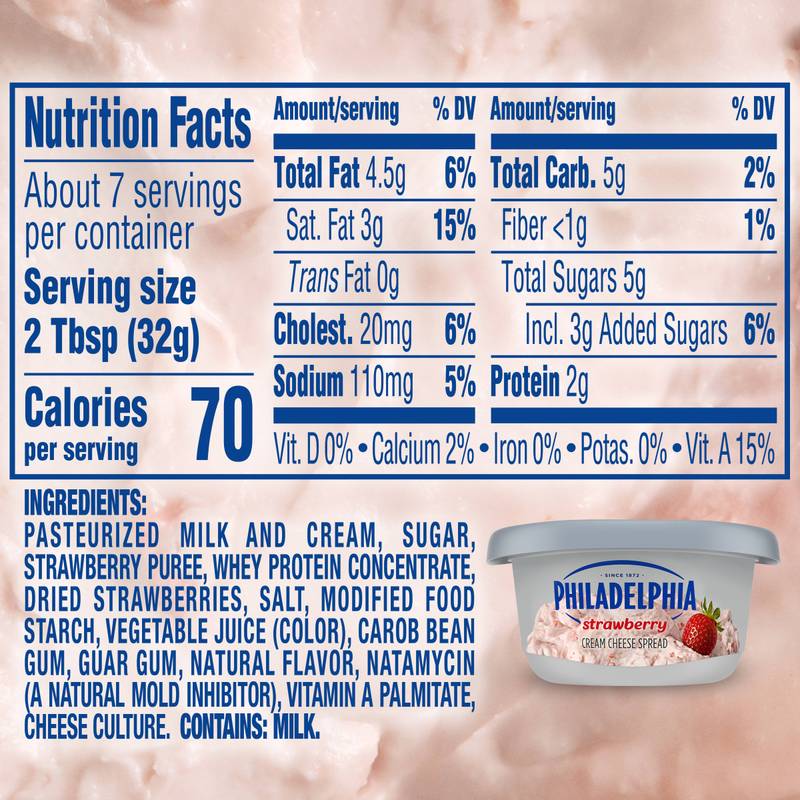 Philadelphia Strawberry Cream Cheese Spread - 7.5oz