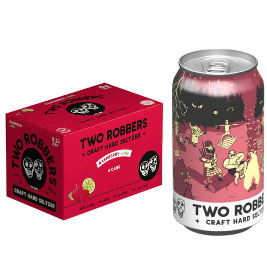 Two Robbers Black Cherry Lemon Seltzer 6pk 12oz Can 5.2% ABV