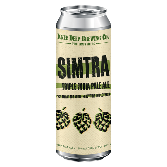 Knee Deep Brewing Simtra Triple IPA Single 19.2oz Can