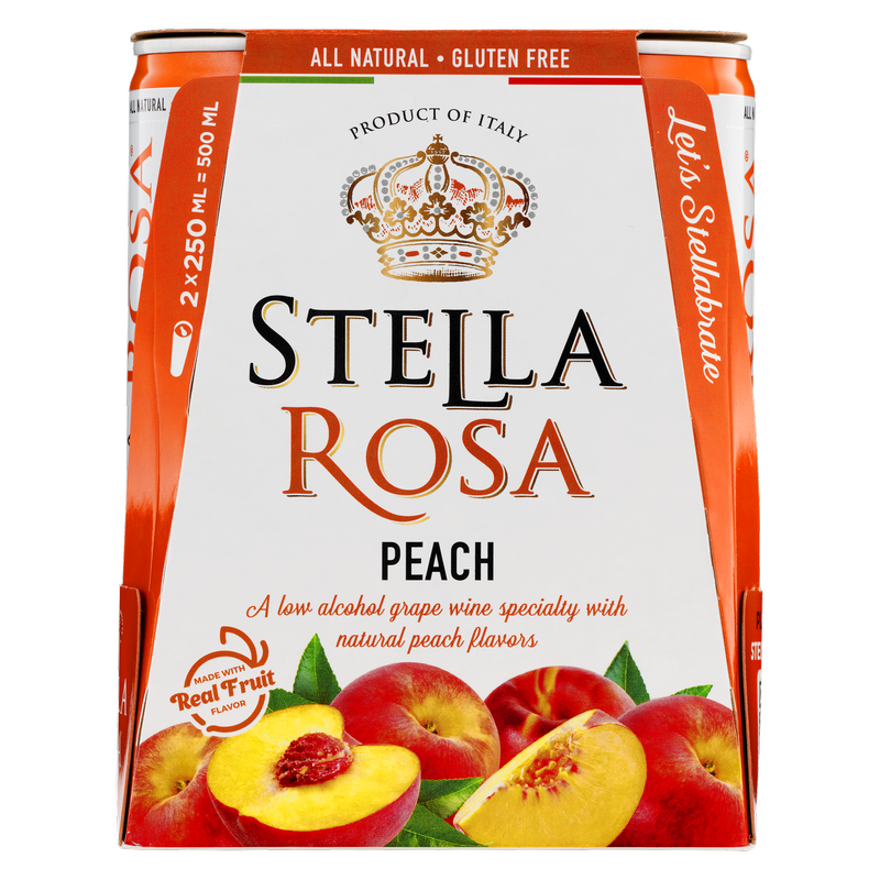 Stella Rosa Peach Semi-Sweet White Wine 2Pk/250 ml