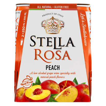 Stella Rosa Peach Semi-Sweet White Wine 2Pk/250 ml