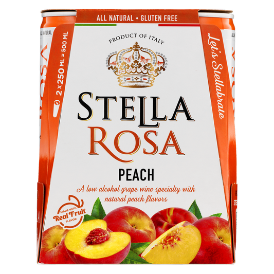 Stella Rosa Peach Semi-Sweet White Wine 2Pk/250 ml