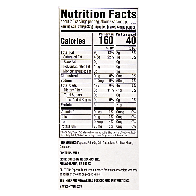 Basically 3ct Microwave Kettle Popcorn