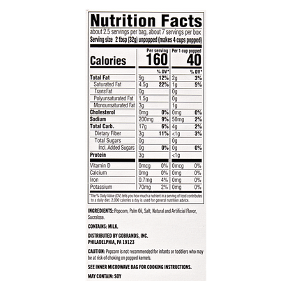 Basically 3ct Microwave Kettle Popcorn