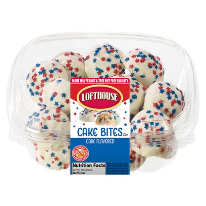 Lofthouse Patriotic Cake Bites 8oz