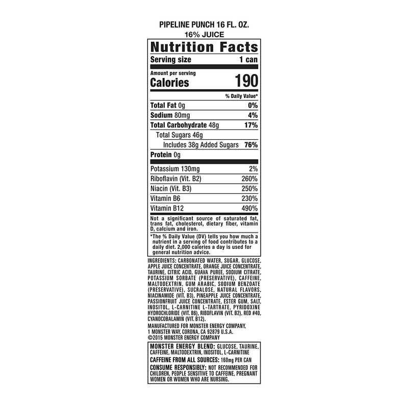 Monster Pipeline Punch 16oz Can