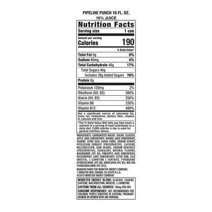 Monster Pipeline Punch 16oz Can