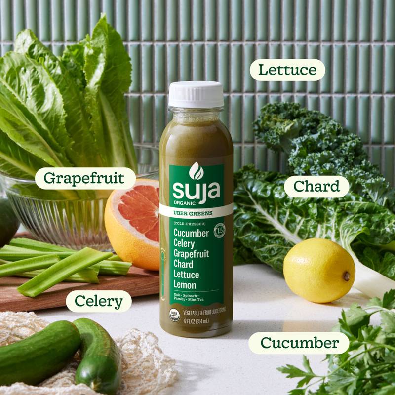 Suja Organic Uber Greens Cold Pressed Juice 12oz Btl