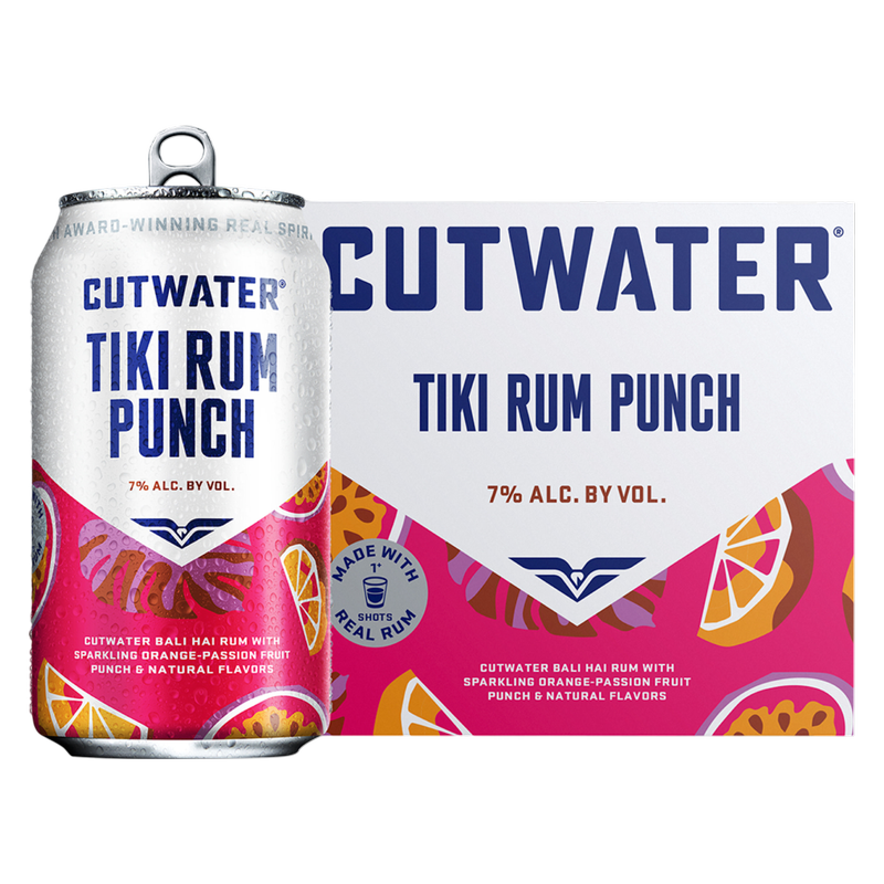 Cutwater Tiki Rum Punch 4pk 200ml
