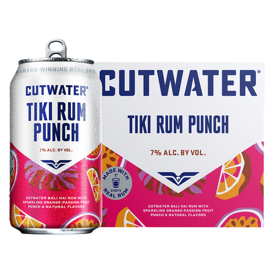 Cutwater Tiki Rum Punch 4pk 200ml