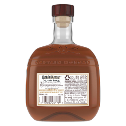 Captain Morgan Private Stock Spiced Rum 750ml (80 Proof)