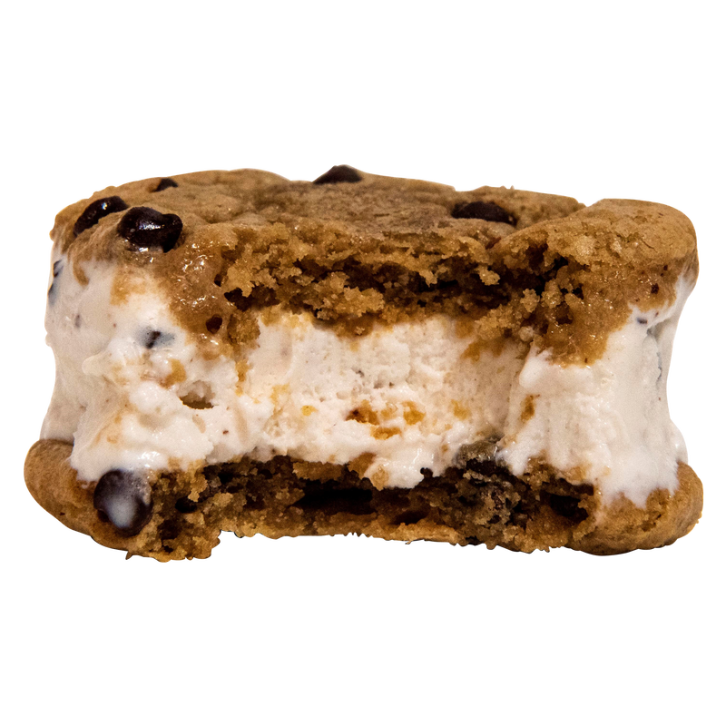 Coolhaus Tahitian Vanilla Bean with Chocolate Chip Cookie Ice Cream Sandwich 5.8oz