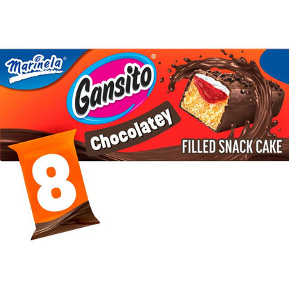 Marinela Gansito Chocolatey Filled Snack Cake, 8 packs, 14.08 oz