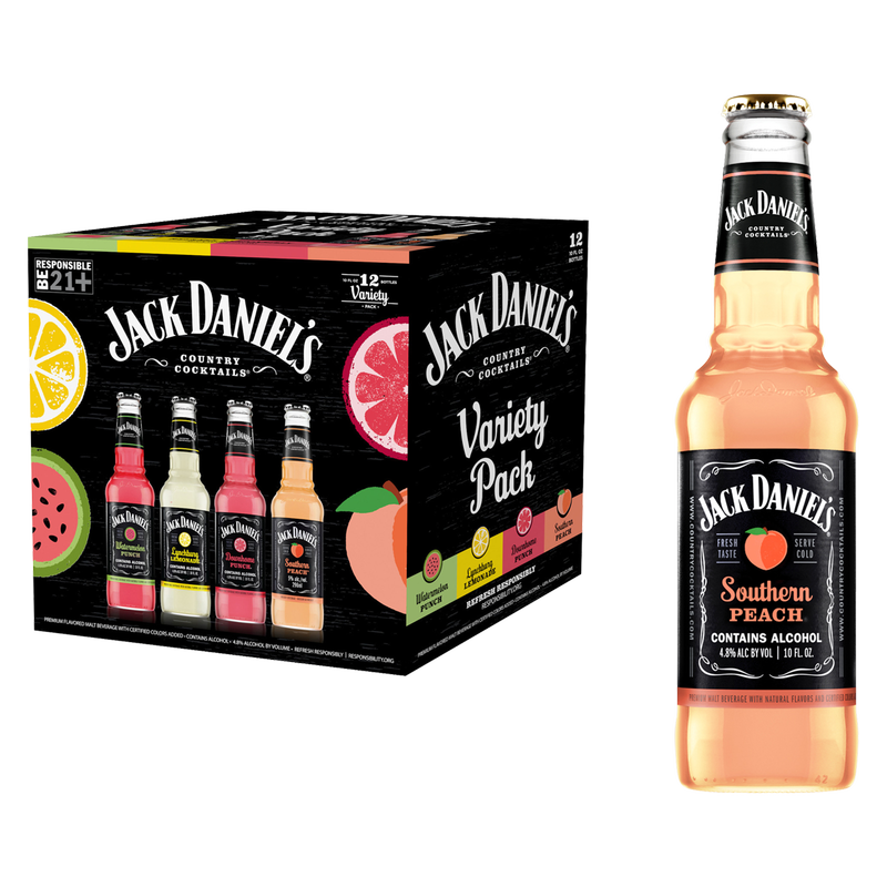 Jack Daniel's Country Cocktails Variety 12pk 10oz Bottle 4.8% ABV