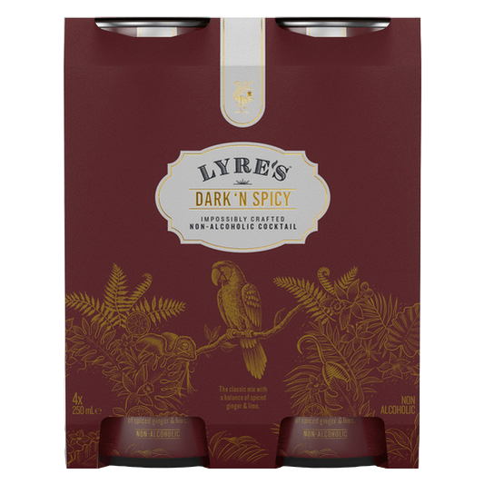Lyres Dark & Spicy Non-Alcoholic Cocktail 4pk 250ml Can 0% ABV