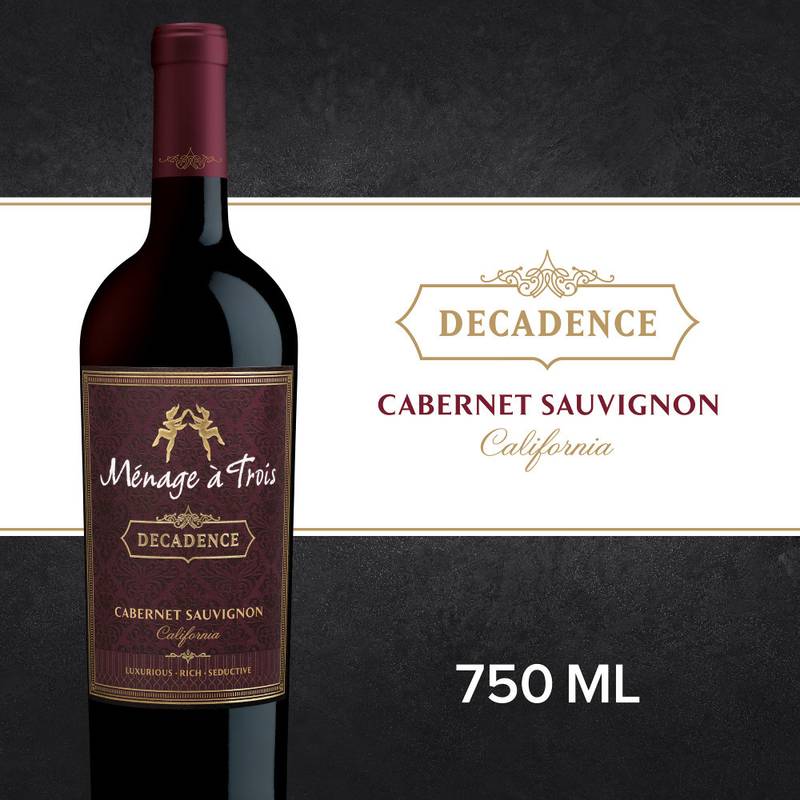 Menage a Trois Decadence Cabernet Sauvignon 750ml