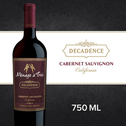 Menage a Trois Decadence Cabernet Sauvignon 750ml