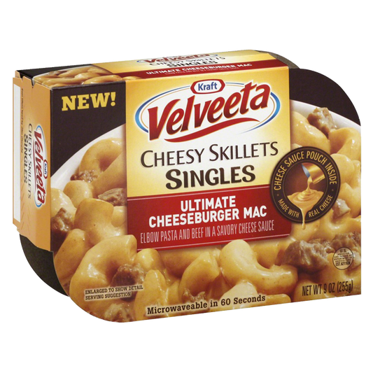 Velveeta Ultimate Cheeseburger Mac Cheesy Bowl 9oz