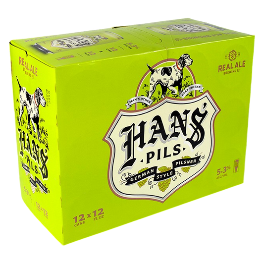 Real Ale Brewing Hans Pilsner 12pk 12oz Can