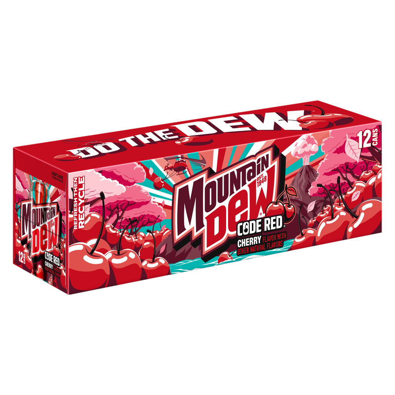 Mountain Dew Code Red 12pk 12oz Can