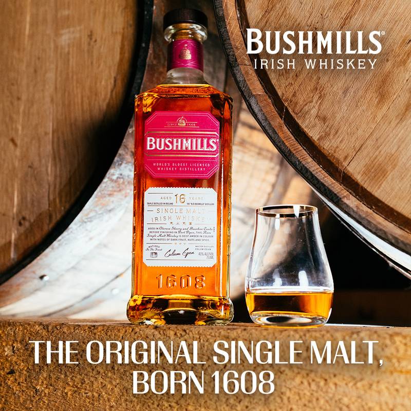 Bushmills 16 Year Irish Whiskey 750ml (80 Proof)