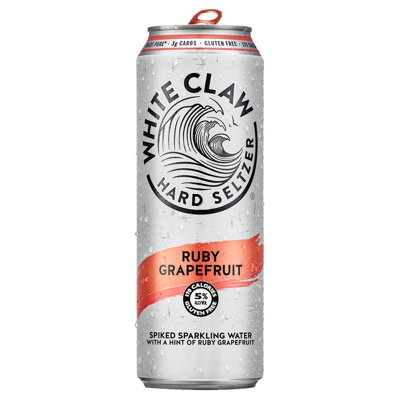 White Claw Ruby Grapefruit Single 24oz 5% ABV