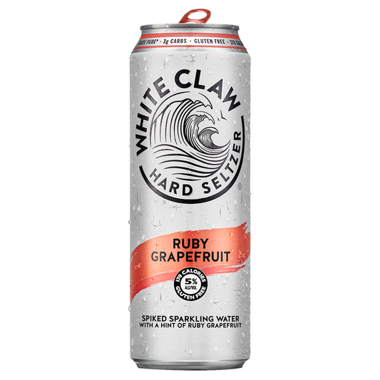 White Claw Ruby Grapefruit Single 24oz 5% ABV
