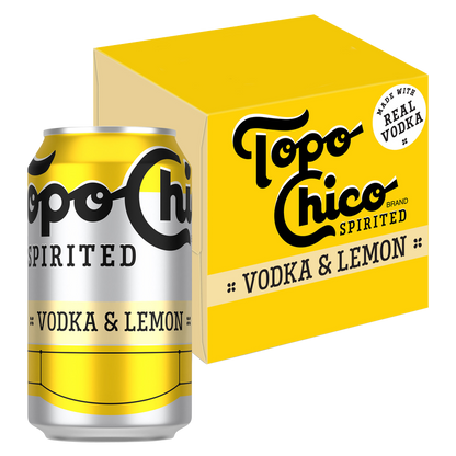 Topo Chico Spirited Vodka & Lemon 4pk 12oz cans 5.9% ABV
